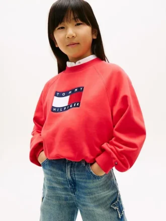 Camisola com logótipo Wavy Flag para criança