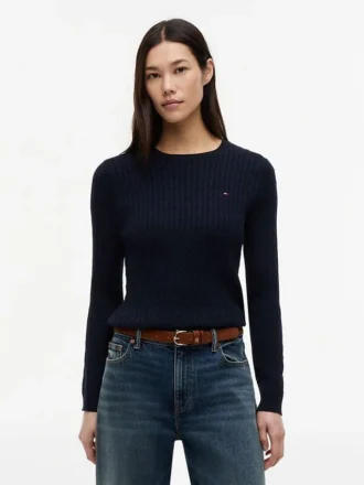 Camisola com malha trançada