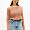 Camisola com malha trançada Camisola com malha trançada