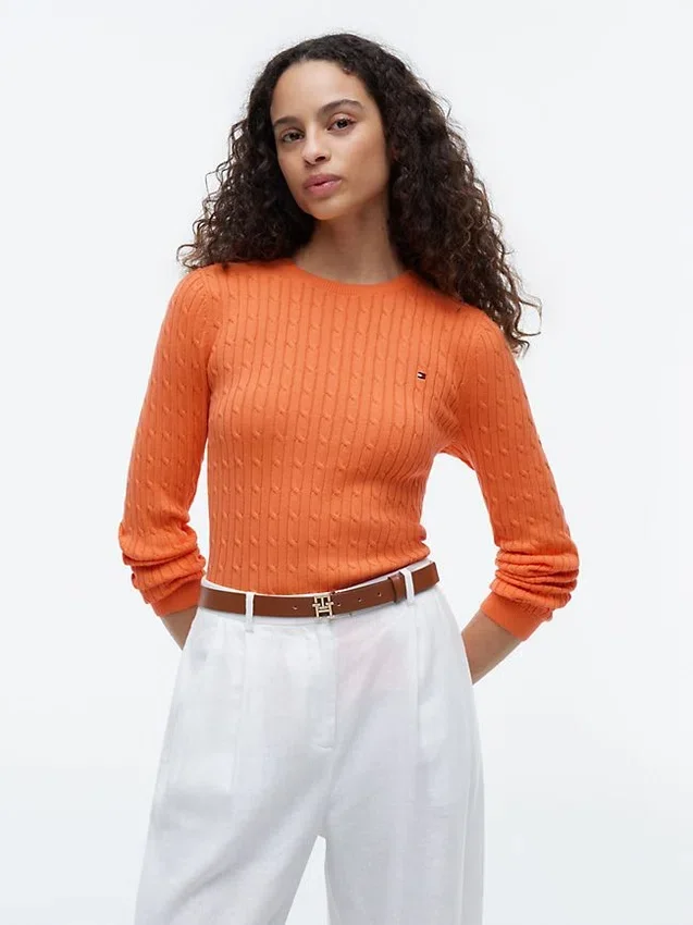 Camisola com malha trançada Camisola com malha trançada