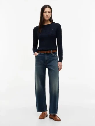 Camisola com malha trançada