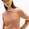 Camisola com malha trançada Camisola com malha trançada