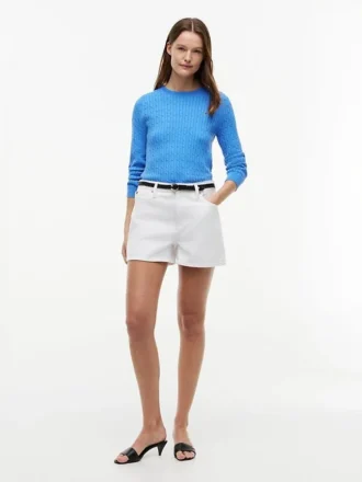 Camisola com malha trançada