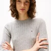 Camisola com malha trançada Camisola com malha trançada