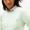 Camisola com malha trançada Camisola com malha trançada