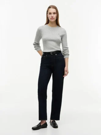 Camisola com malha trançada