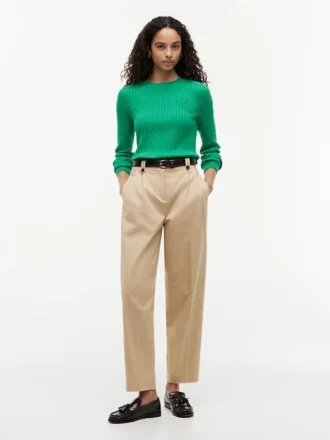 Camisola com malha trançada