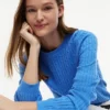 Camisola com malha trançada Camisola com malha trançada