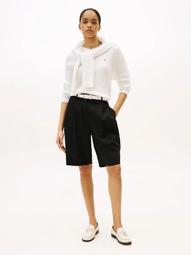 Camisola com malha trançada Camisola com malha trançada