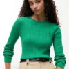 Camisola com malha trançada Camisola com malha trançada