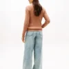 Camisola com malha trançada Camisola com malha trançada