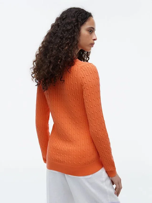 Camisola com malha trançada Camisola com malha trançada