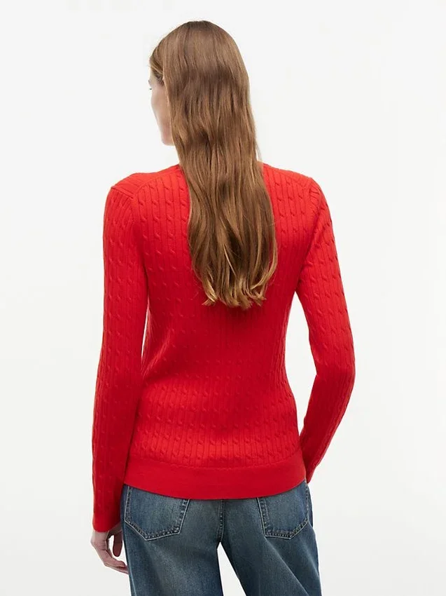 Camisola com malha trançada Camisola com malha trançada
