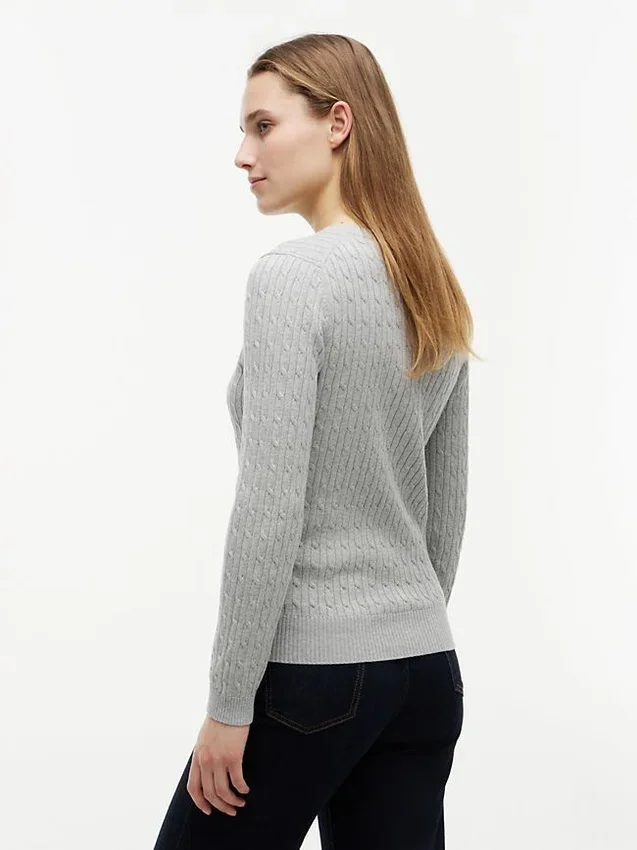 Camisola com malha trançada Camisola com malha trançada