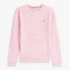Camisola com malha trançada Camisola com malha trançada