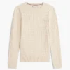 Camisola com malha trançada Camisola com malha trançada