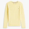 Camisola com malha trançada Camisola com malha trançada