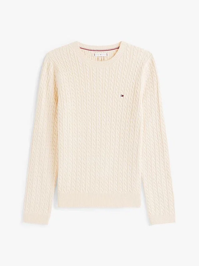 Camisola com malha trançada Camisola com malha trançada