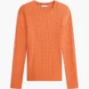 Camisola com malha trançada Camisola com malha trançada