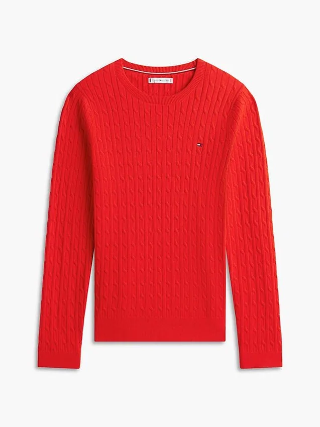 Camisola com malha trançada Camisola com malha trançada