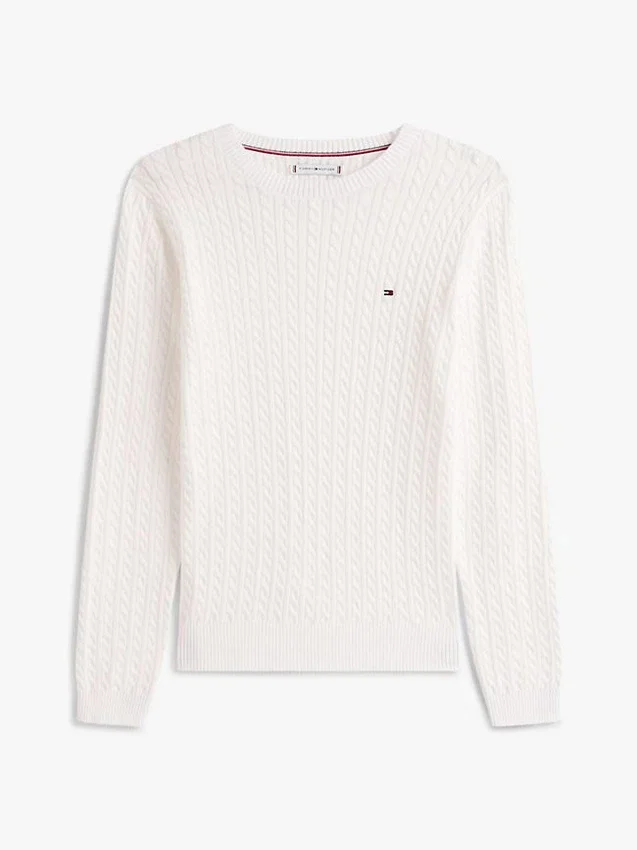 Camisola com malha trançada Camisola com malha trançada