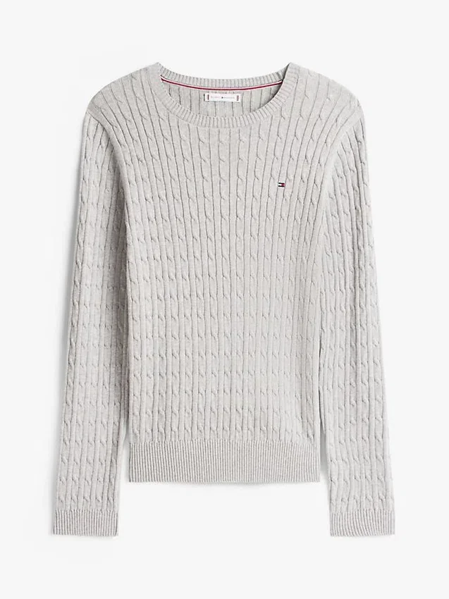 Camisola com malha trançada Camisola com malha trançada