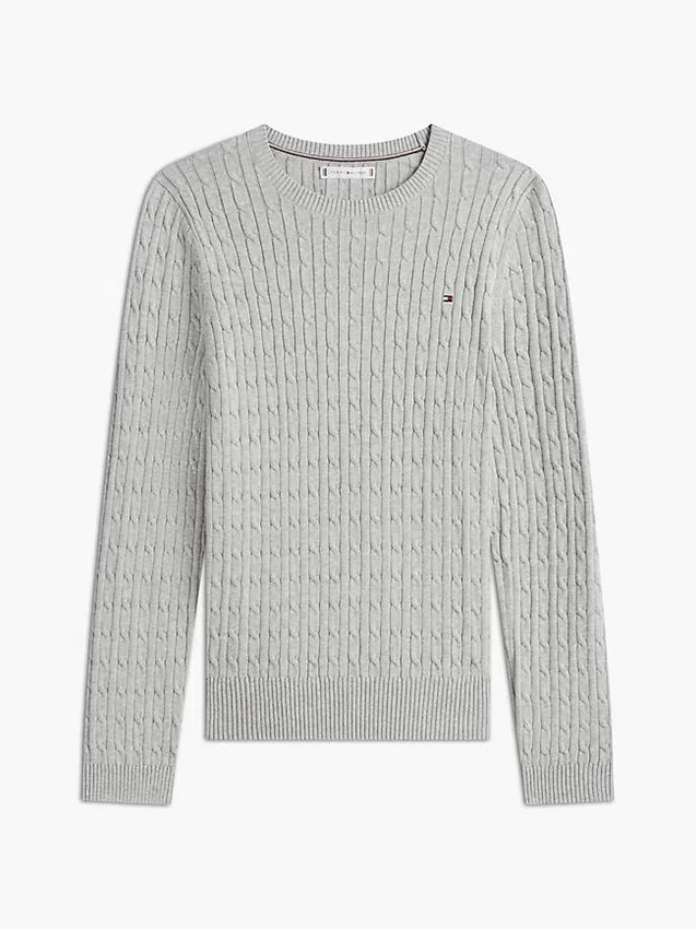 Camisola com malha trançada Camisola com malha trançada