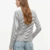 Camisola com riscas em ponto de malha Camisola com riscas em ponto de malha