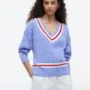 Camisola Cricket com malha trançada Camisola Cricket com malha trançada