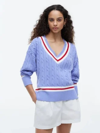 Camisola Cricket com malha trançada