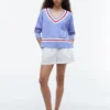 Camisola Cricket com malha trançada Camisola Cricket com malha trançada