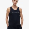 Camisola de dormir sem mangas com logótipo Hilfiger Camisola de dormir sem mangas com logótipo Hilfiger