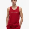 Camisola de dormir sem mangas com logótipo Hilfiger Camisola de dormir sem mangas com logótipo Hilfiger