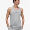 Camisola de dormir sem mangas com logótipo Hilfiger Camisola de dormir sem mangas com logótipo Hilfiger