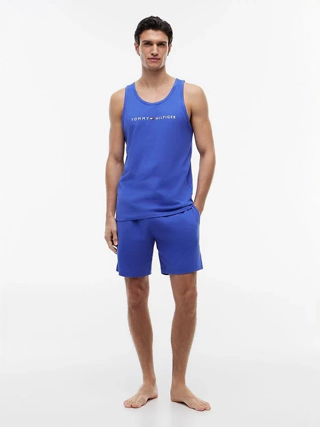 Camisola de dormir sem mangas com logótipo Hilfiger Camisola de dormir sem mangas com logótipo Hilfiger