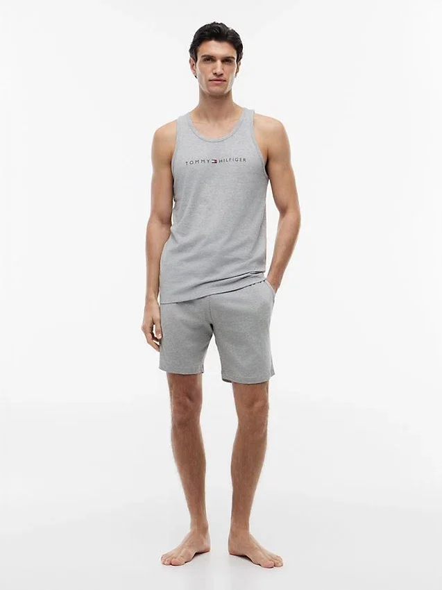 Camisola de dormir sem mangas com logótipo Hilfiger Camisola de dormir sem mangas com logótipo Hilfiger