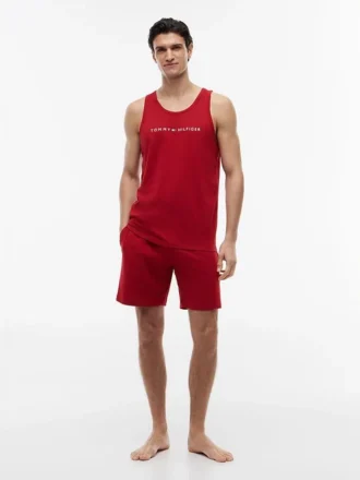 Camisola de dormir sem mangas com logótipo Hilfiger Camisola de dormir sem mangas com logótipo Hilfiger