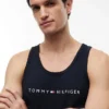 Camisola de dormir sem mangas com logótipo Hilfiger Camisola de dormir sem mangas com logótipo Hilfiger