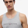 Camisola de dormir sem mangas com logótipo Hilfiger Camisola de dormir sem mangas com logótipo Hilfiger