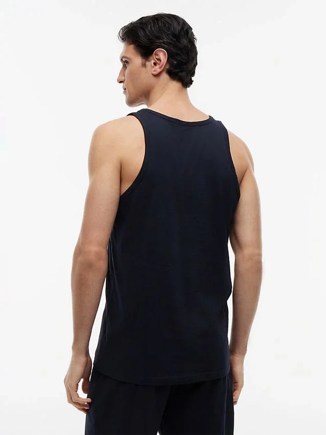 Camisola de dormir sem mangas com logótipo Hilfiger Camisola de dormir sem mangas com logótipo Hilfiger