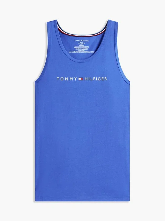 Camisola de dormir sem mangas com logótipo Hilfiger Camisola de dormir sem mangas com logótipo Hilfiger