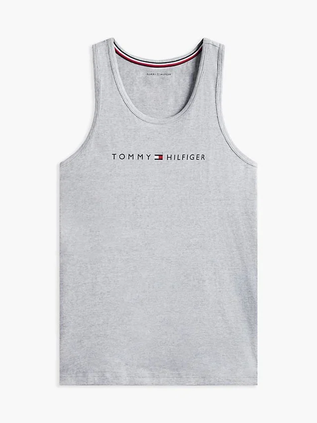 Camisola de dormir sem mangas com logótipo Hilfiger Camisola de dormir sem mangas com logótipo Hilfiger