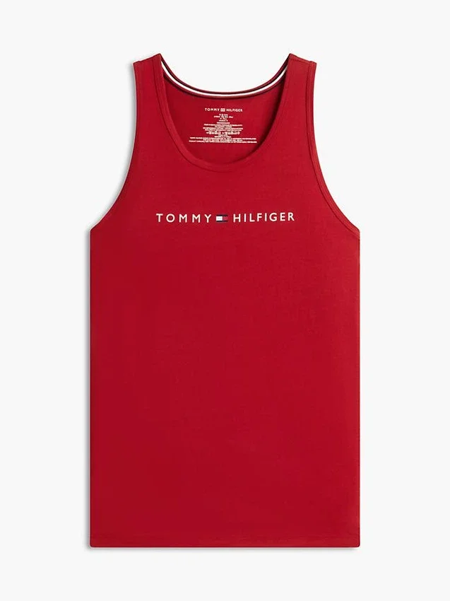 Camisola de dormir sem mangas com logótipo Hilfiger Camisola de dormir sem mangas com logótipo Hilfiger