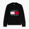 Camisola de gola redonda com logótipo da bandeira da Tommy Jeans Camisola de gola redonda com logótipo da bandeira da Tommy Jeans