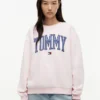 Camisola de gola redonda com logótipo Varsity Tommy Camisola de gola redonda com logótipo Varsity Tommy