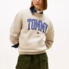 Camisola de gola redonda com logótipo Varsity Tommy Camisola de gola redonda com logótipo Varsity Tommy