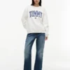 Camisola de gola redonda com logótipo Varsity Tommy Camisola de gola redonda com logótipo Varsity Tommy