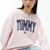 Camisola de gola redonda com logótipo Varsity Tommy Camisola de gola redonda com logótipo Varsity Tommy