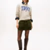 Camisola de gola redonda com logótipo Varsity Tommy Camisola de gola redonda com logótipo Varsity Tommy
