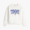 Camisola de gola redonda com logótipo Varsity Tommy Camisola de gola redonda com logótipo Varsity Tommy